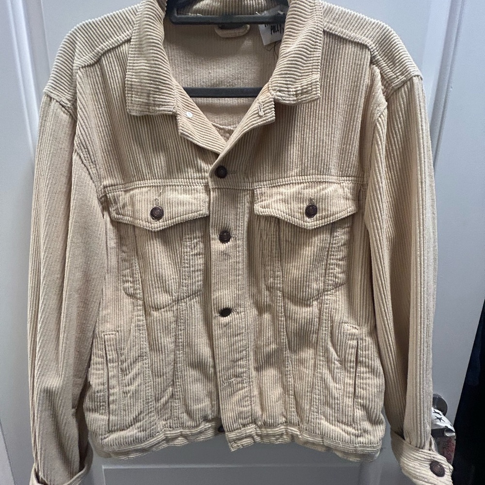 Women's Beige Corduroy Jacket